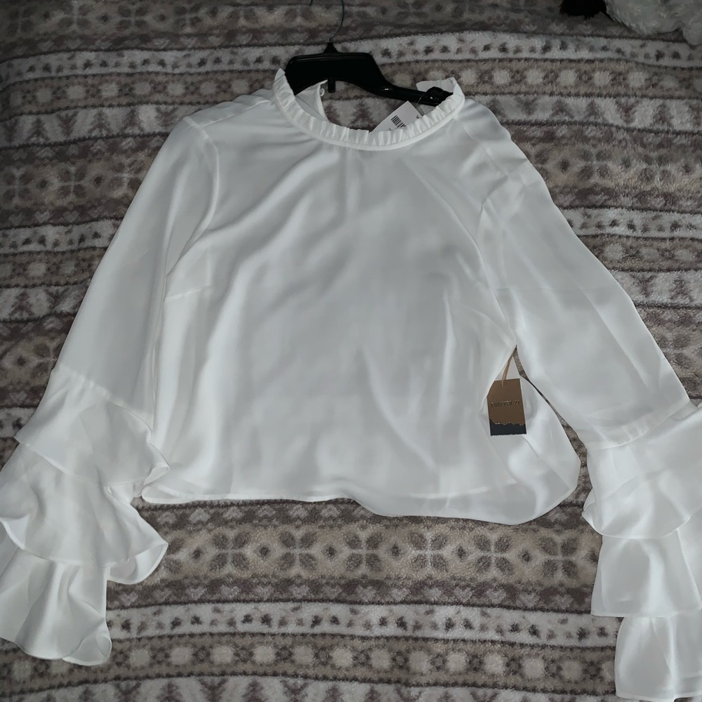 Bell-Sleeved Blouse